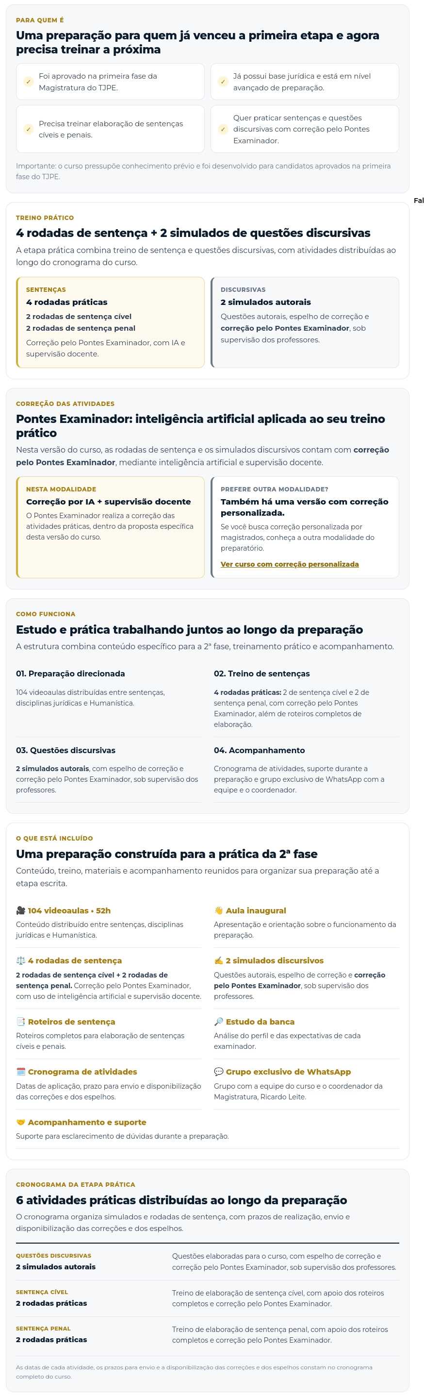 Conteúdo do curso TJ | PE - 2ª fase | Juiz do Tribunal de Justiça de Pernambuco [2026.2] CP Iuris