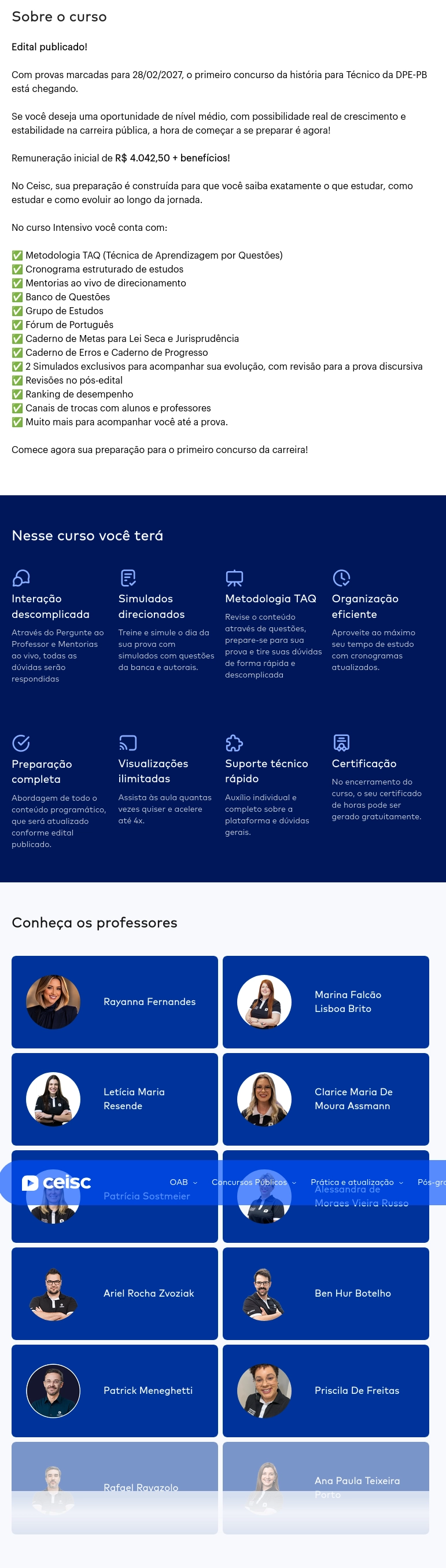 DPE | PB - Pós-edital | Analista ou Tecnico da Defensoria Pública do Estado da Paraíba [2026.2] CEISC — Tecnico