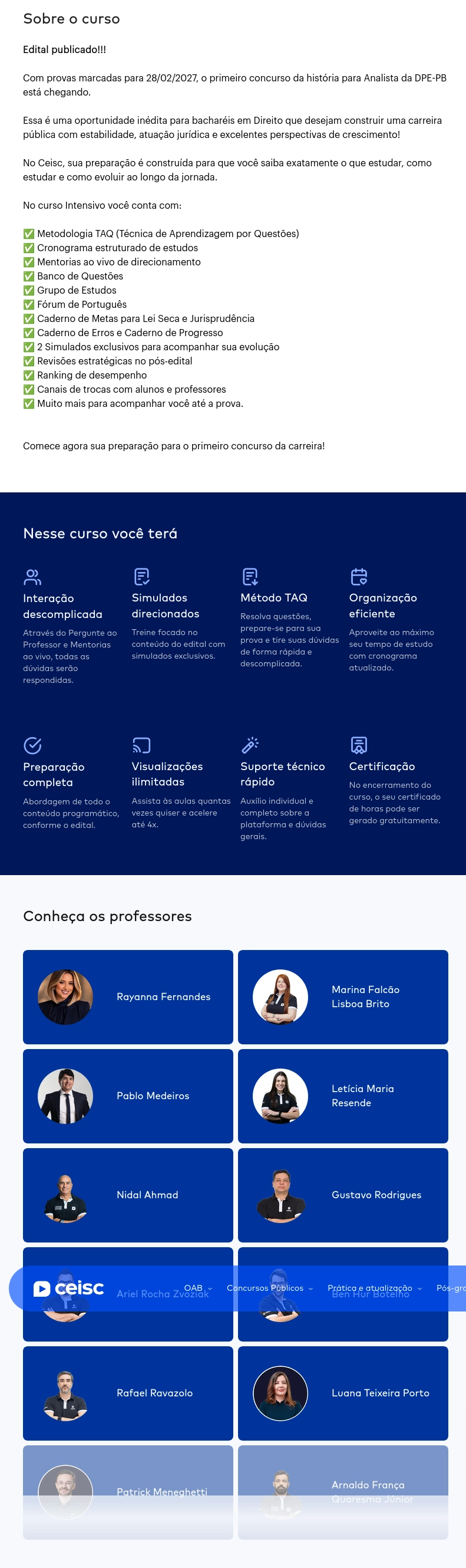 DPE | PB - Pós-edital | Analista ou Tecnico da Defensoria Pública do Estado da Paraíba [2026.2] CEISC — Analista