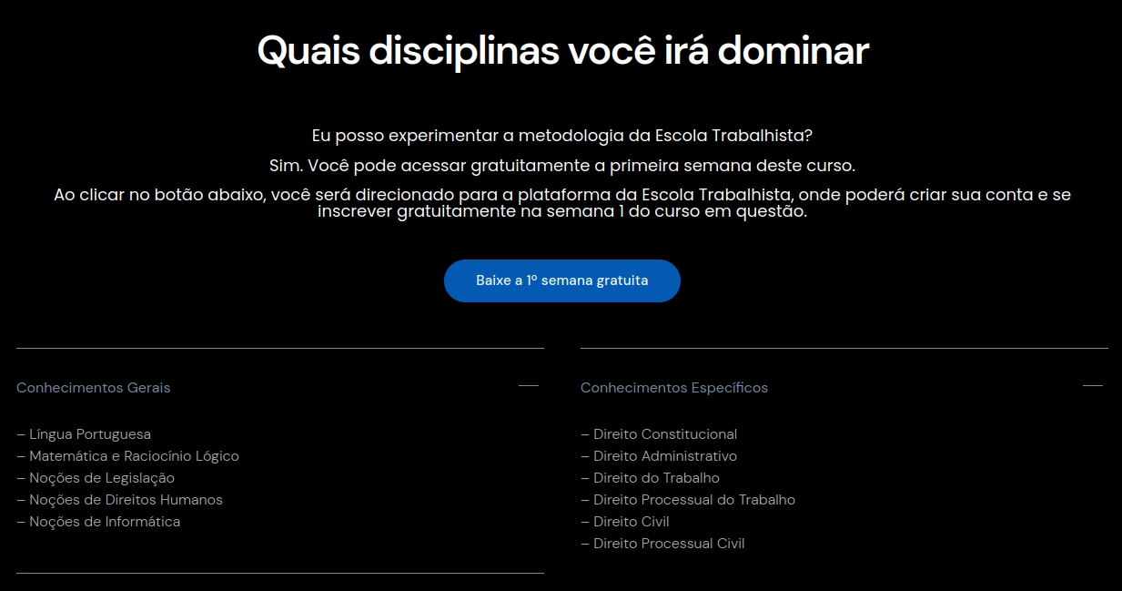 TRT | 4ª Região - Pós-edital | Técnico ou Analista do Tribunal Regional do Trabalho 4 [2026.2] Escola Trabalhista — Analista Judiciário Área Judiciária