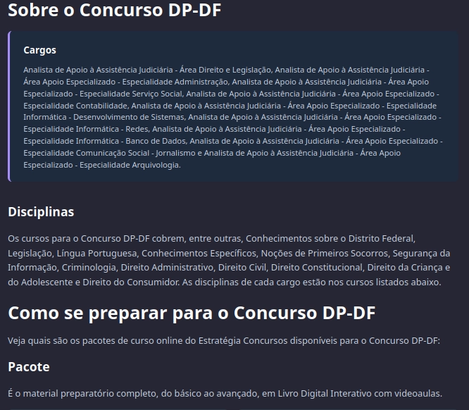 Conteúdo do curso DP | DF - Pós-edital | Analista de Apoio à Assistência Judiciária - Área Direito e Legislação da Defensoria Pública do Distrito Federal [2026.2] Estrategia